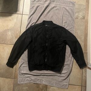 Fashion Nova Men's Black Bomber Jacket